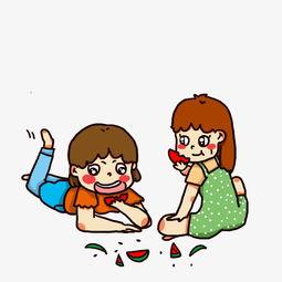 吃瓜 插画头像女生,吃瓜插画头像女生风采展示